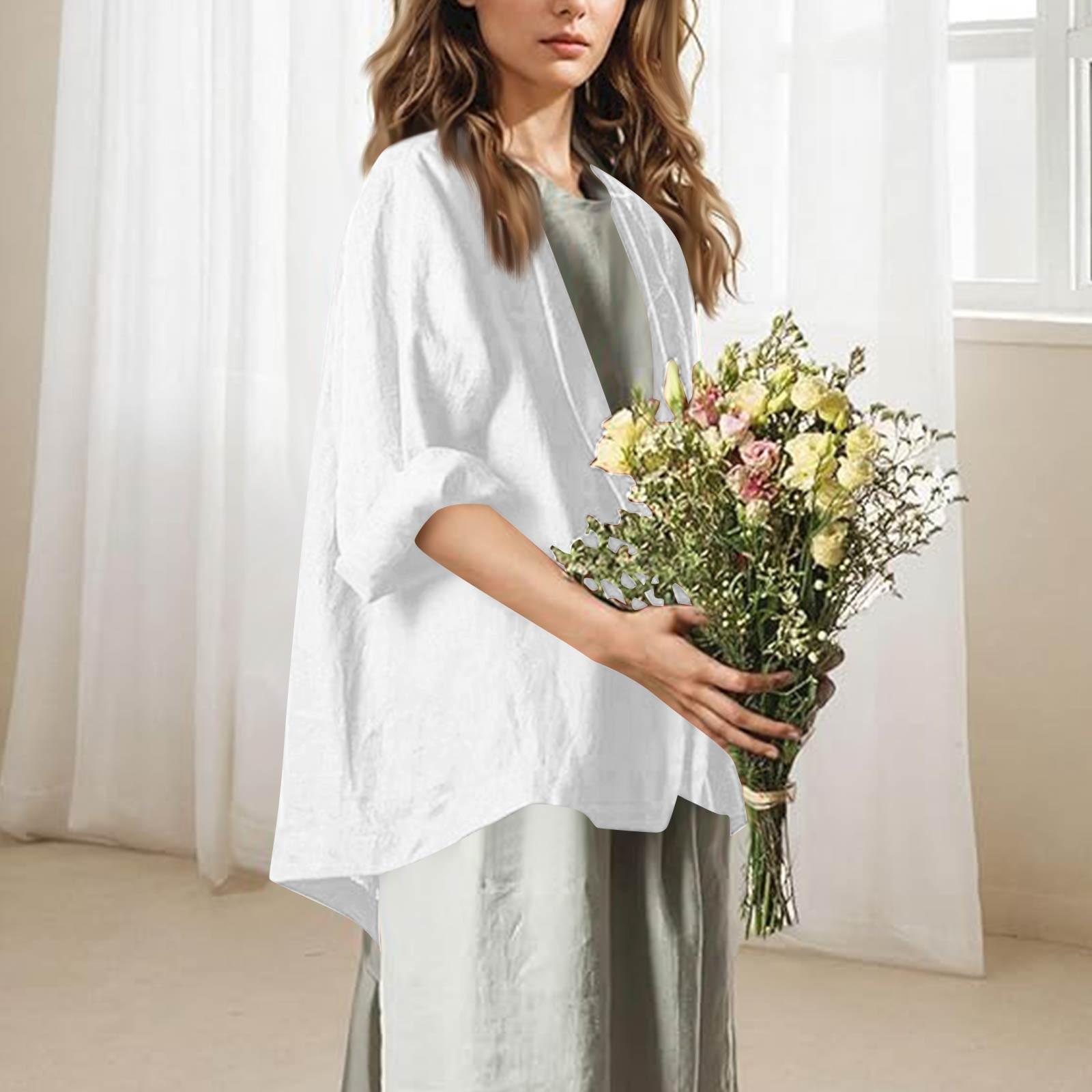 

Женское повседневное рабочее пальто с длинным рукавом и V-образным вырезом на одной пуговице, однотонное XL белый