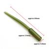 10PCS Methode Feeder Angelgerät Weiche Inline Blei Einsatz Hülse Anti Tangle Ärmeln Karpfen Grob Angelgerät