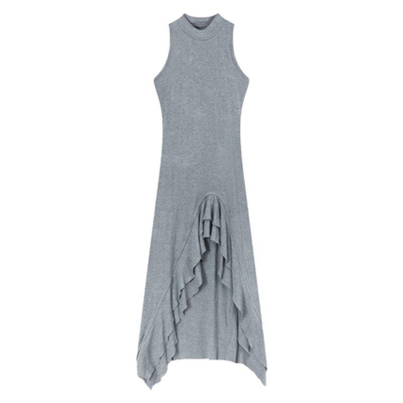 

Kumikumi Pure Desire Vest Skirt Summer Split Halterneck Gray One size