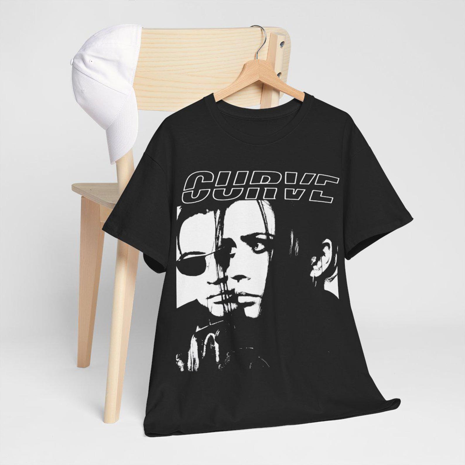 Curve Band Tee Shoegaze Electronic Dreampop Lush Pale Saints My Bloody Valentine Tee 4XL
