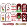 100pcs DIY Wrapping Supplies Kraft Paper Christmas Labels Kraft Tag Hang Tags Gift Wrapping