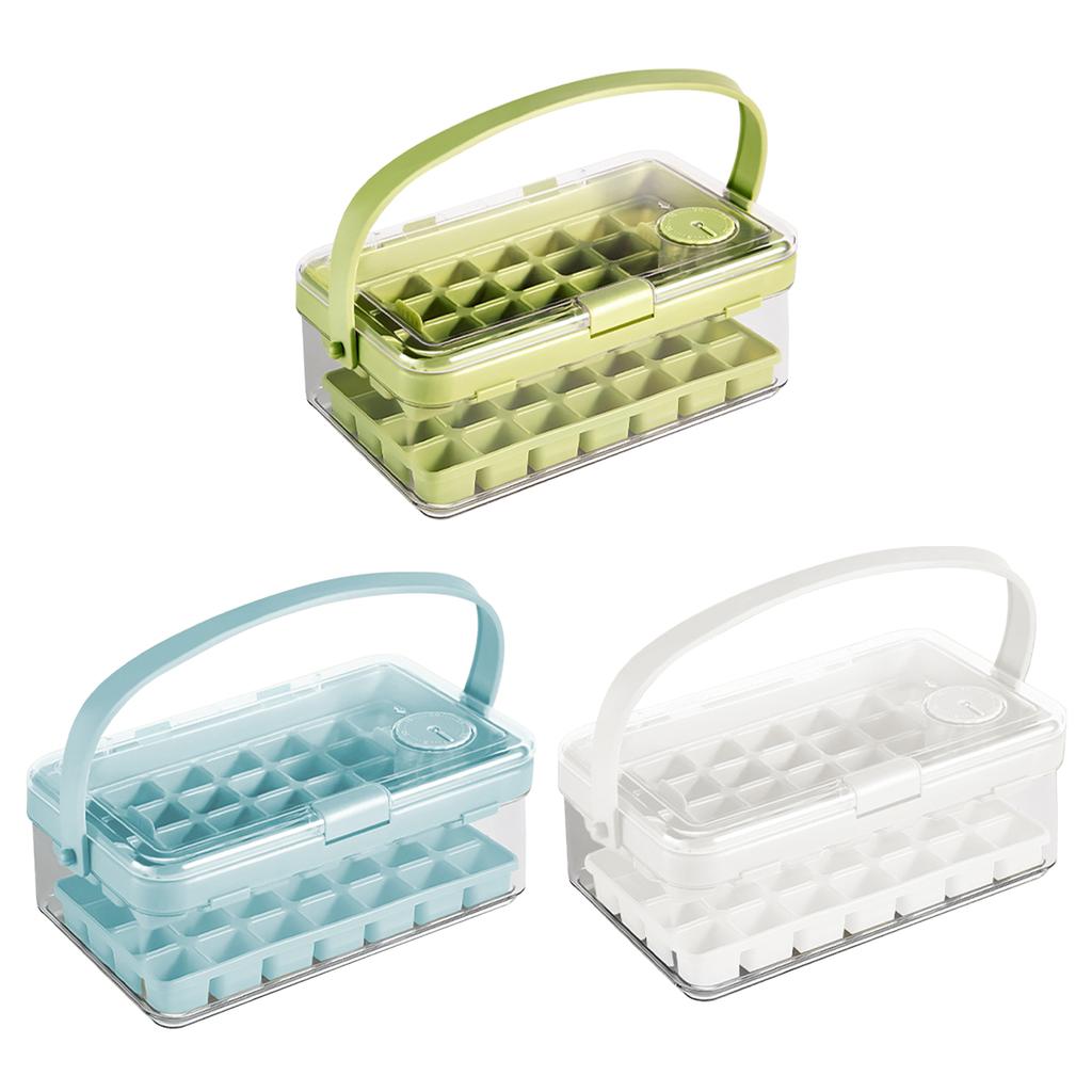 Silicone Ice Cube Trays Ice Cube Tray Lid Widened Soft Silicone Handle