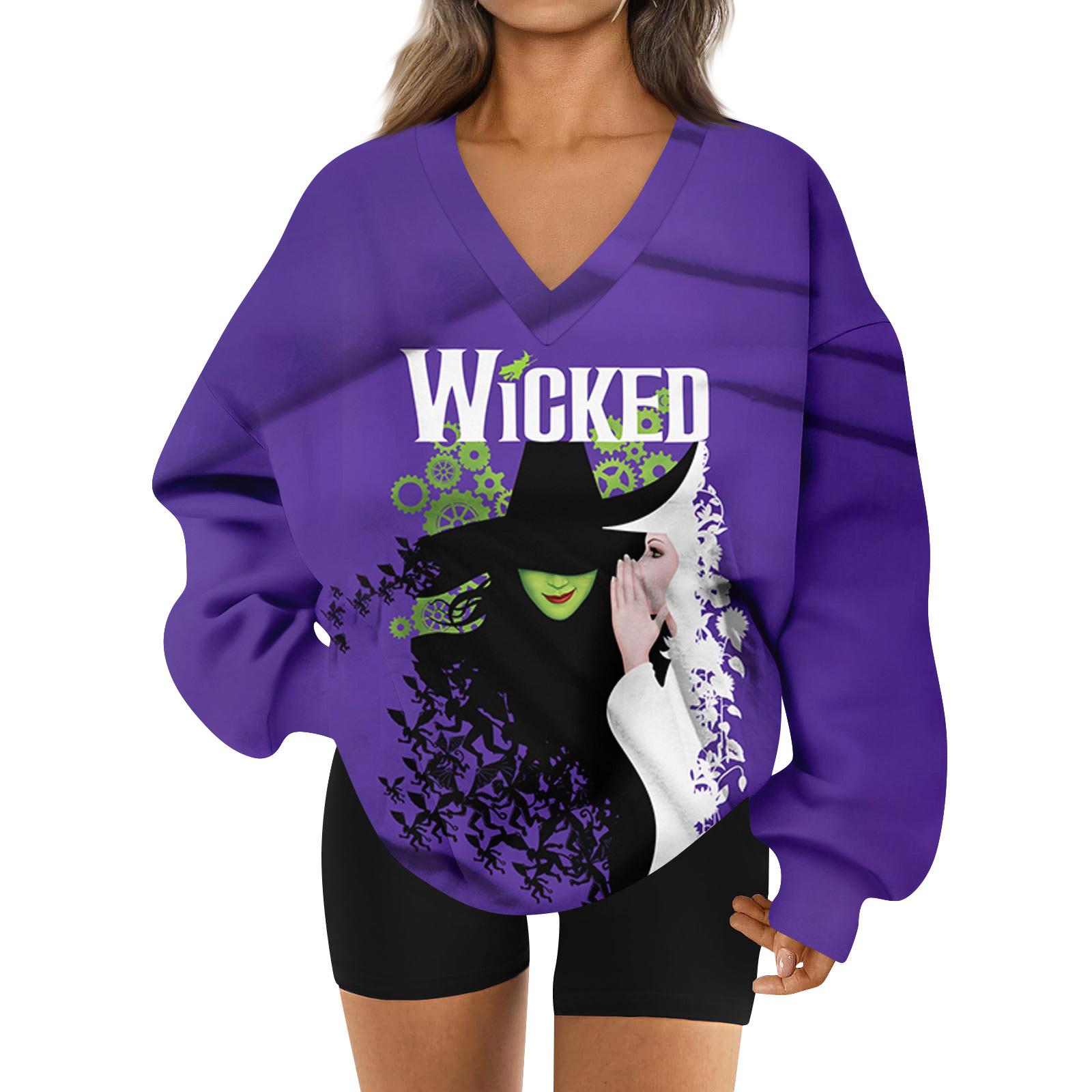 

Женская свободная и удобная спортивная одежда с V-образным вырезом, толстовка с длинными рукавами, повседневная одежда для сочетания XL