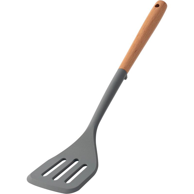 Food-Grade Silicone Cooking Tools: Stirring Spatula & Soup Ladle Set
