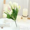 Garden 9 Head Real Touch Bridal Decoration Home Fake Flower Artificial Flower Bouquet Tulip Flower