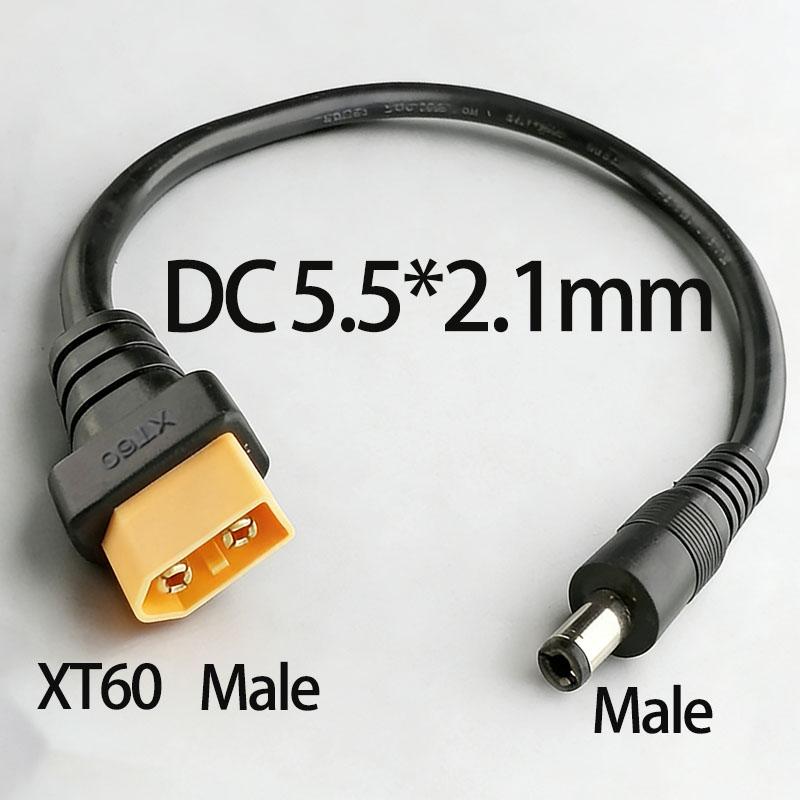 

1PCModel Airplane Players XT60 Male And Female to DC5521/5.5*2.5mm Male And Female Head 1.5AWG 15ft/0.3M Adapter Cable Essential