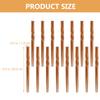 15 Par Pałeczek Wielokrotnego Użytku Domowe na Stół Długie do Hot Pota Smażenia Bambus do Gotowania w Domu