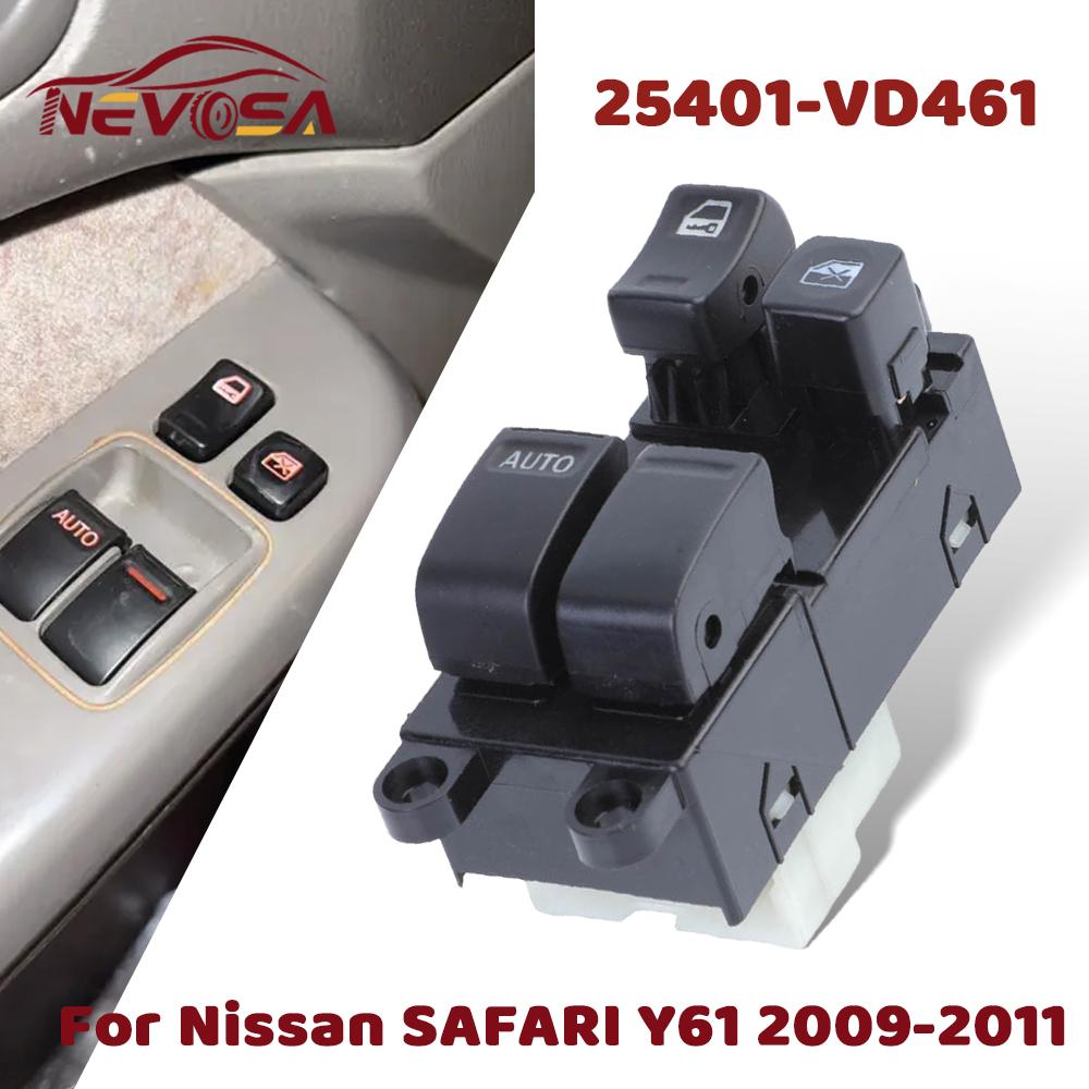 

Auto For Nissan SAFARI Y61 25401VD461 25401-VD461 Left Hand Driver Electric Window Control Switch 25401-VZ00B For SAFARI Y6109-11