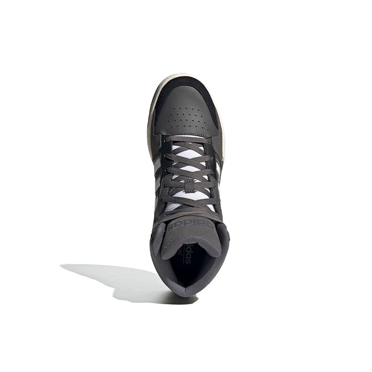 Adidas Neo Entrap Mid Leather Basketball Style High-Top Sneakers Men Sneakers Gray White FW3453