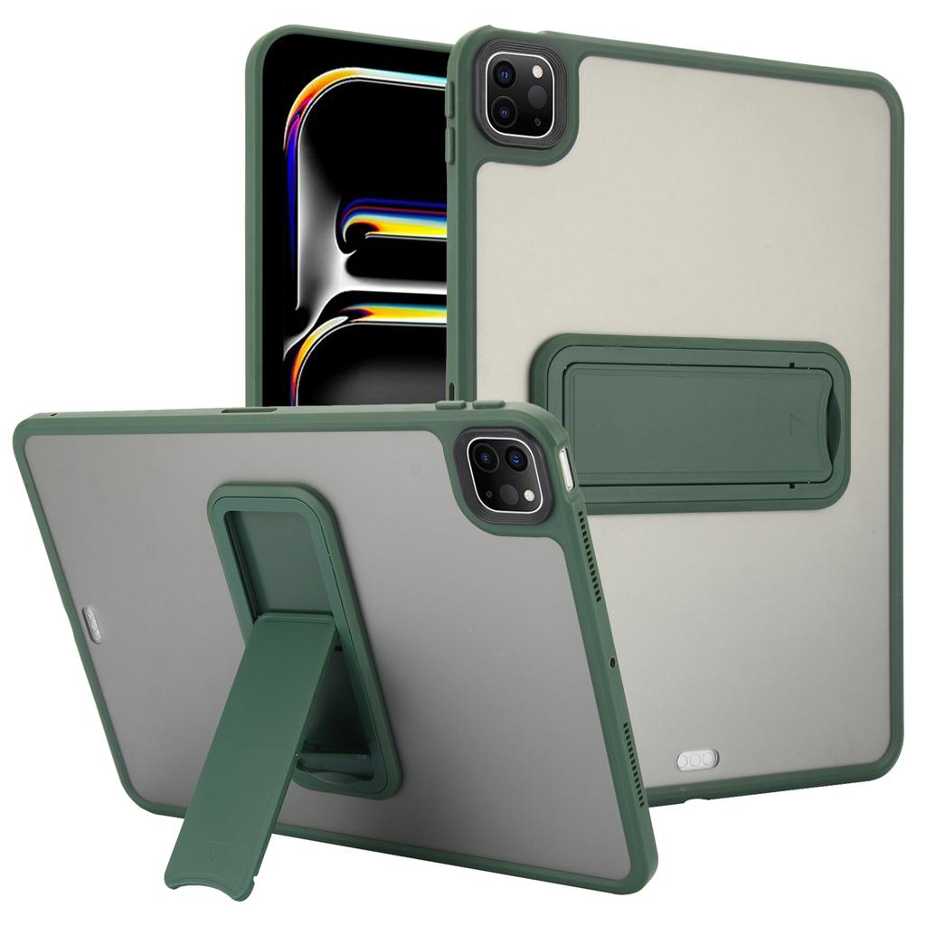 For iPad Pro 12.9 (2022)/(2021)/(2020)/(2018) Case with Kickstand TPU + PC Skin-Touch Tablet Cover