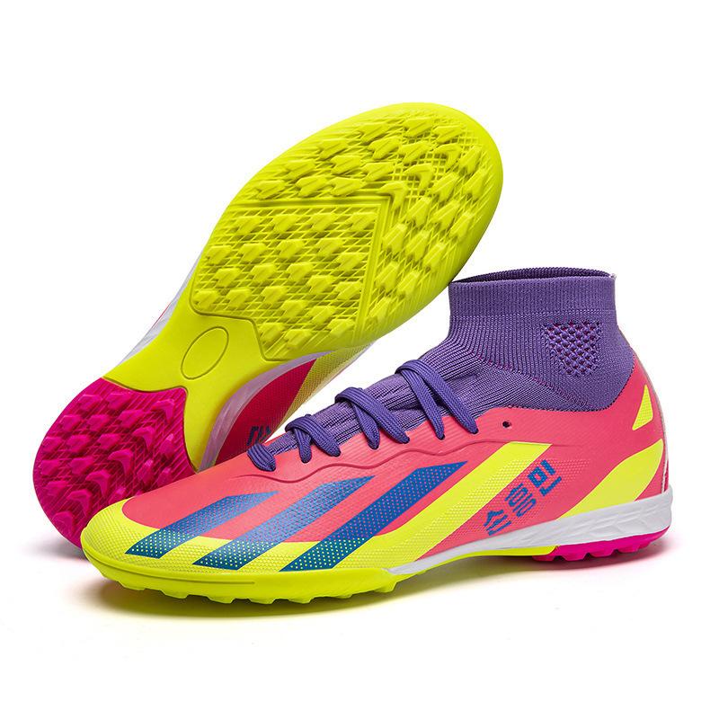 High-top football shoes men's TF broken nails AG long nails student youth competition training sneakers sports