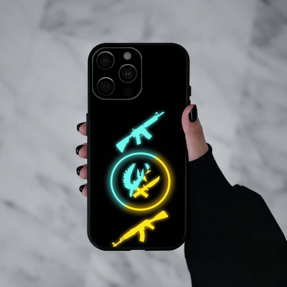 G-Game CS2 C-Counter S-S-Strikes Phone Case For iPhone 17pro, 16,15,14,13,12,11 X XR Plus,Others Soft Black Cover