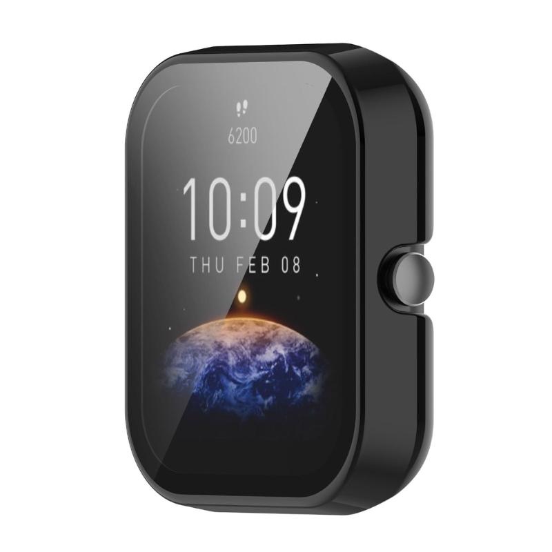 Klocka för fodral Full täckning TPU Skyddande skal Tvättbar stötfångare för skalhud för Bip3 & Bip3 pro