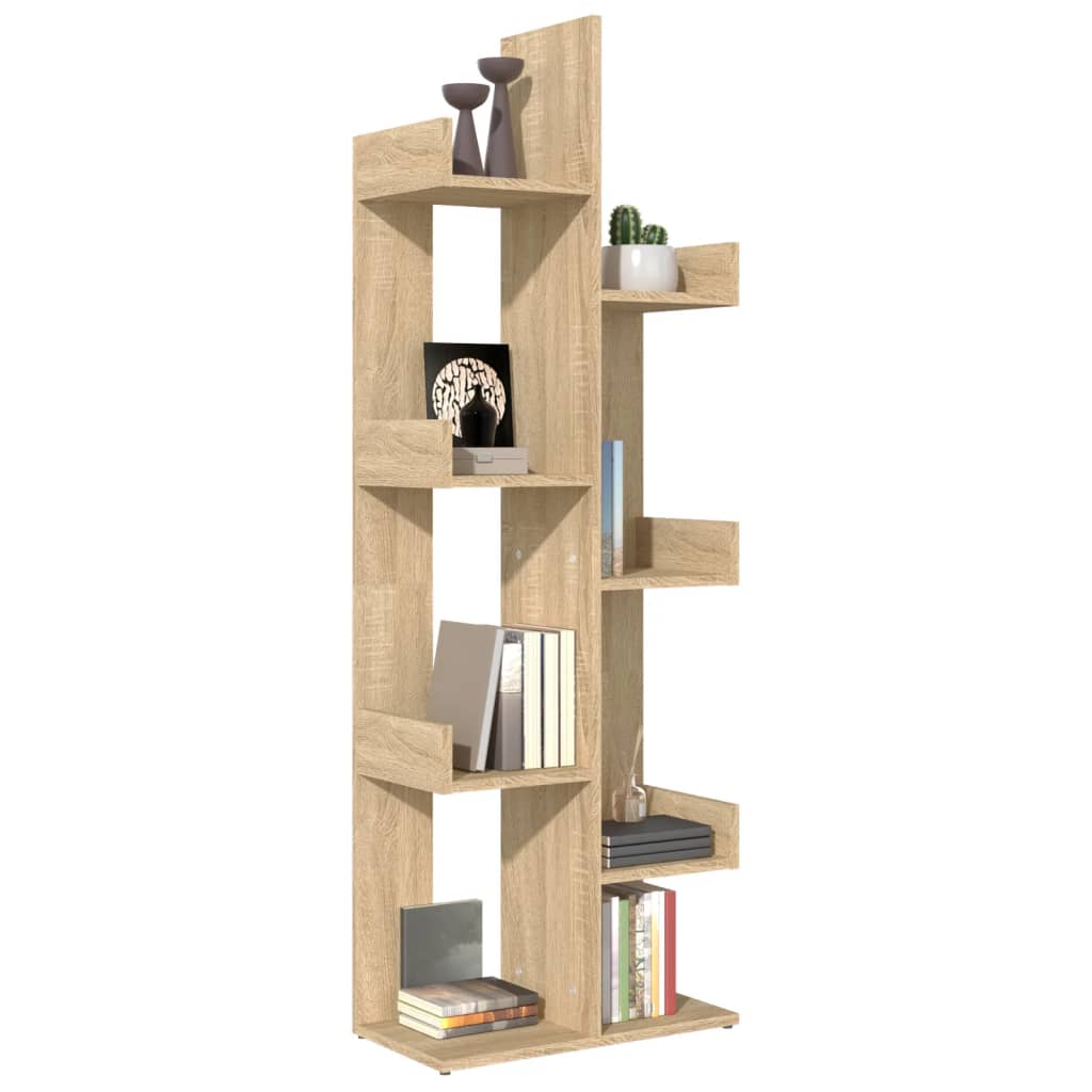 Bookshelf Sonoma Oak 48 x 25.5 x 140 cm Particleboard