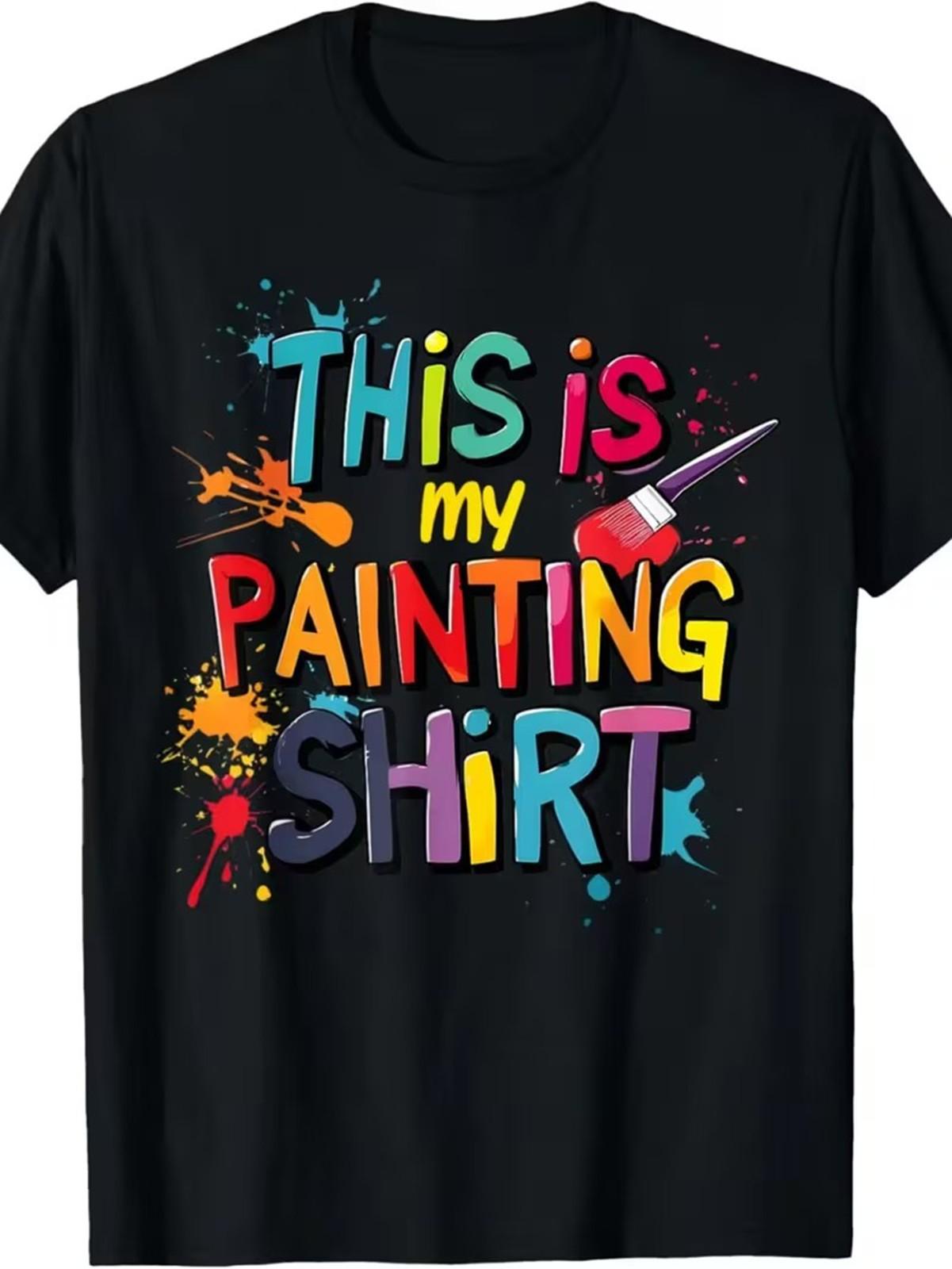 Plus Size Fashion Men S Printed T-Shirt - Summer Classic Casual Crew Neck Shor S
