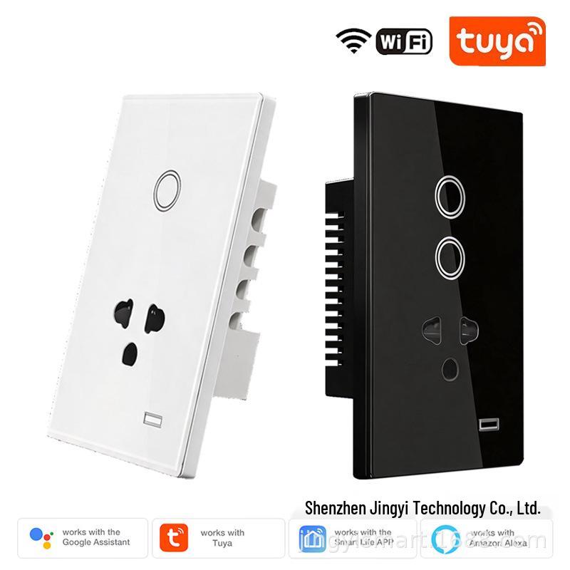 Graffiti WiFi Touch Switch, US Spec, 1/2-Way, Type 120 Socket, Thailand/Chile Standard Plug