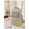 High value, fresh and sweet, contrasting color splicing backpack, casual and lightweight backpack for junior high school students