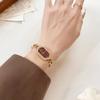 Luxury Women Watch Hexagonal Dial U-shaped Link Bracelet Wristwatch Quartz Elegant Vintage Ladies Dress Watches Party Gift