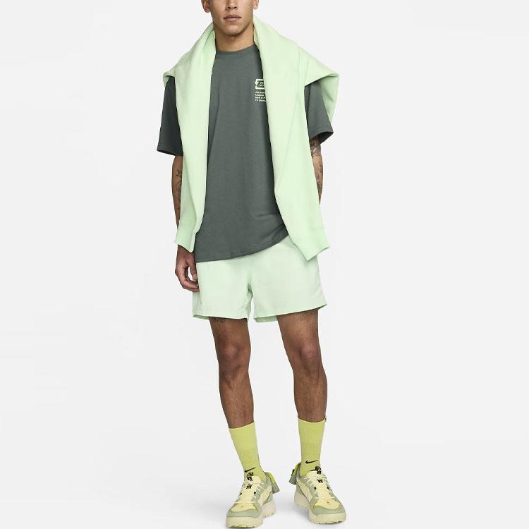 Nike ACG Series Letter Print Comfortable Loose Short Sleeve T-Shirt Men Tops Vintage-Green FV3490-338