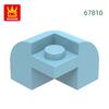 Non-Toxic 85Pcs/Lot 67810 2X2X1 1/3 With Bow Building Blocks Moc Color Accessories Compatible With Brick Diy Spare Parts Toy Gift