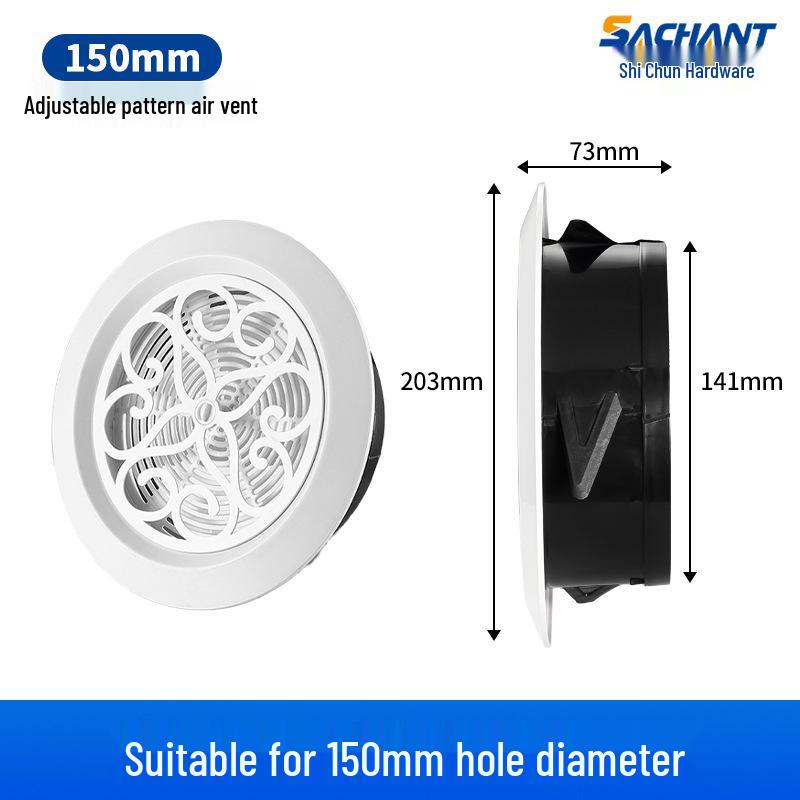 Adjustable ABS Round Vent for Central Air Conditioning