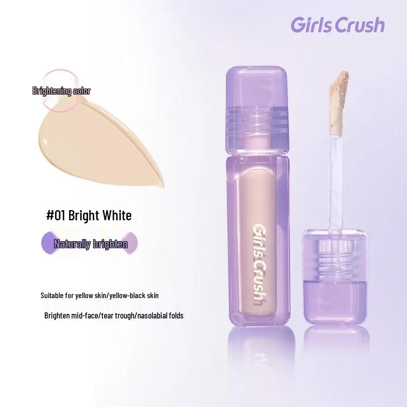 GirlCrush Water Velvet Concealer: Hides Tear Troughs, Dark Circles, Acne Scars, Redness & Highlights