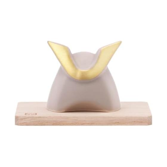 Yakushi Kiln Glazed Helmet (Matte Gray) 5809 [May Doll Boy s Festival Boy Figurine]