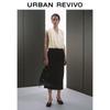 UR Urban Collection Women's Silk V-Neck Ruched Blouse