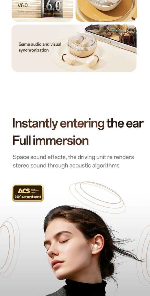 M150 Mini Noise-Cancelling Invisible Bluetooth Earbuds - Cute, Comfortable, and Truly Painless Long-Wear In-Ear Design