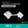 Nylon Cable Clip Set: Power Cord Buckle, Flat Cable Holder, Wire Protector, Cable Tie Tube for Electric Wires
