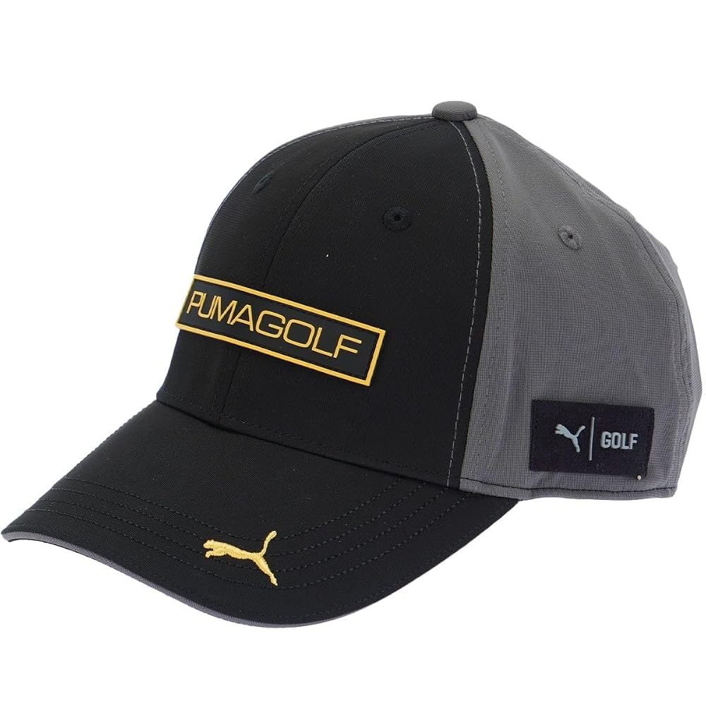 Puma Golf Rim Color Logo Cap for Men Puma Black One Size Adjustable 026711 Authentic Japanese Edition