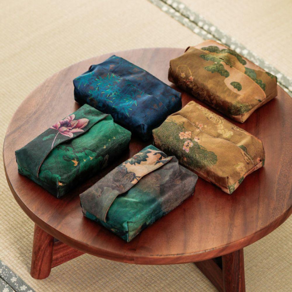 Fabric Chinese Retro Tissue Box Dust-proof Napkin Bag Practical Tissue Bag Living Room