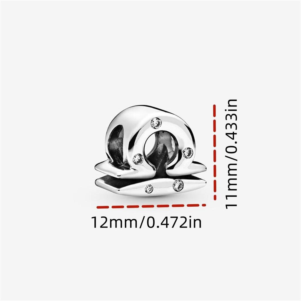 1 Stück 12 Sternbilder Serie Anhänger Passend für Armband Anhänger Stern Perlen Anhänger 12 Horoskop Für Armband Halskette Geburtstagsgeschenk