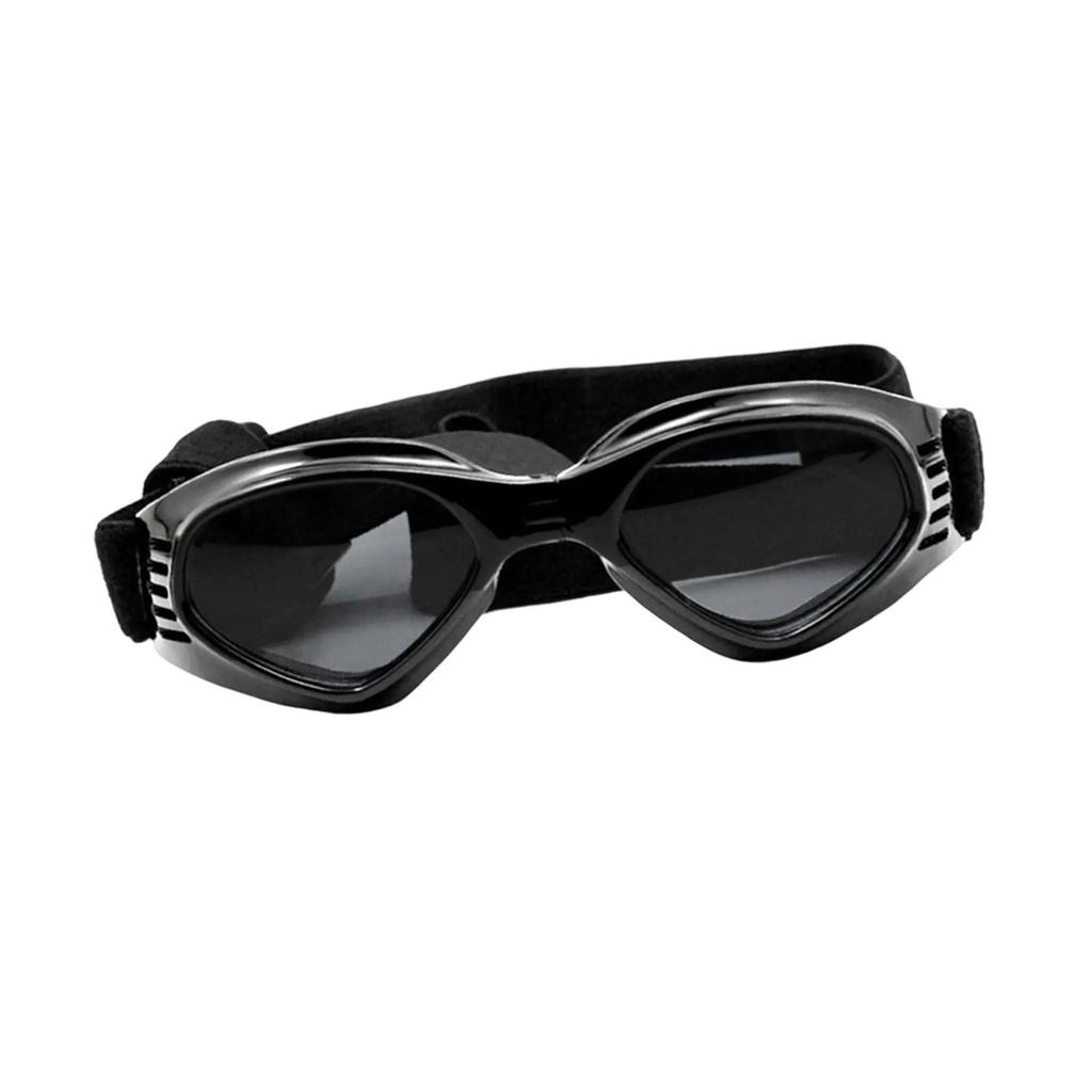Foldable Dog Sun Glasses Windproof and Waterproof Pet Sunglasses With Adjustable Strap For Small Dog Outdoor Activity