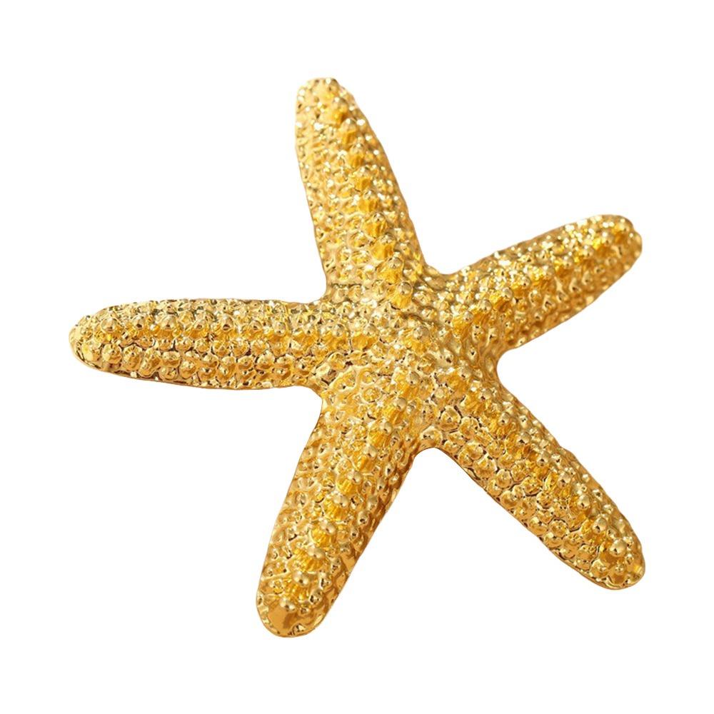 

DIY Brooch Pins Multi-Occasion Wear Collar Lapel Pin New Starfish Brooch золотий
