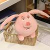 Cute Big Ears Pink Pig Plush Toy Pillow Cartoon Cute Flying Pig Plushies Stuffed Pillow Cushion Chubby Piggy Soft Toy