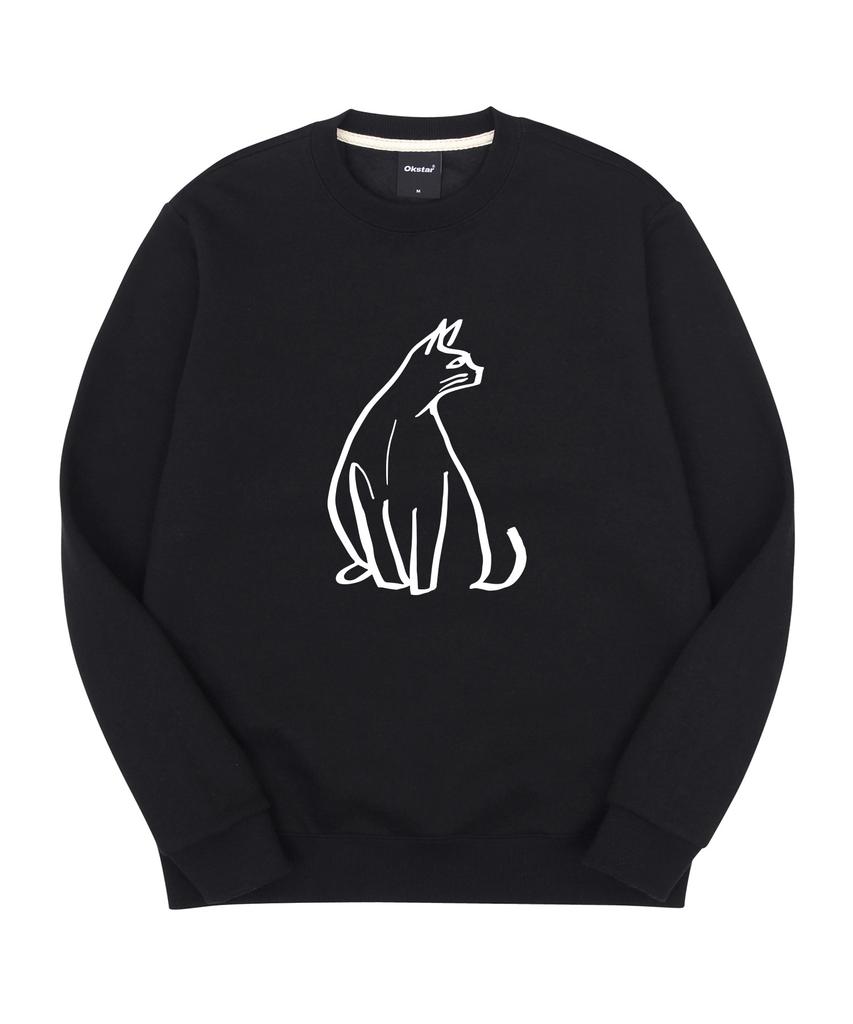 OKSTAR Drawing Cat Special Double-Sided Sweatshirt (Type A)