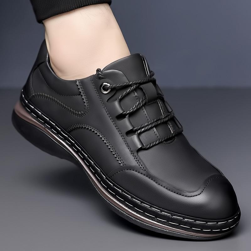 Fashion Casual Men's Leather Shoes High Quality and Comfortable Retro Style Daily Adult Office and Work Hot Selling Classic Shoes