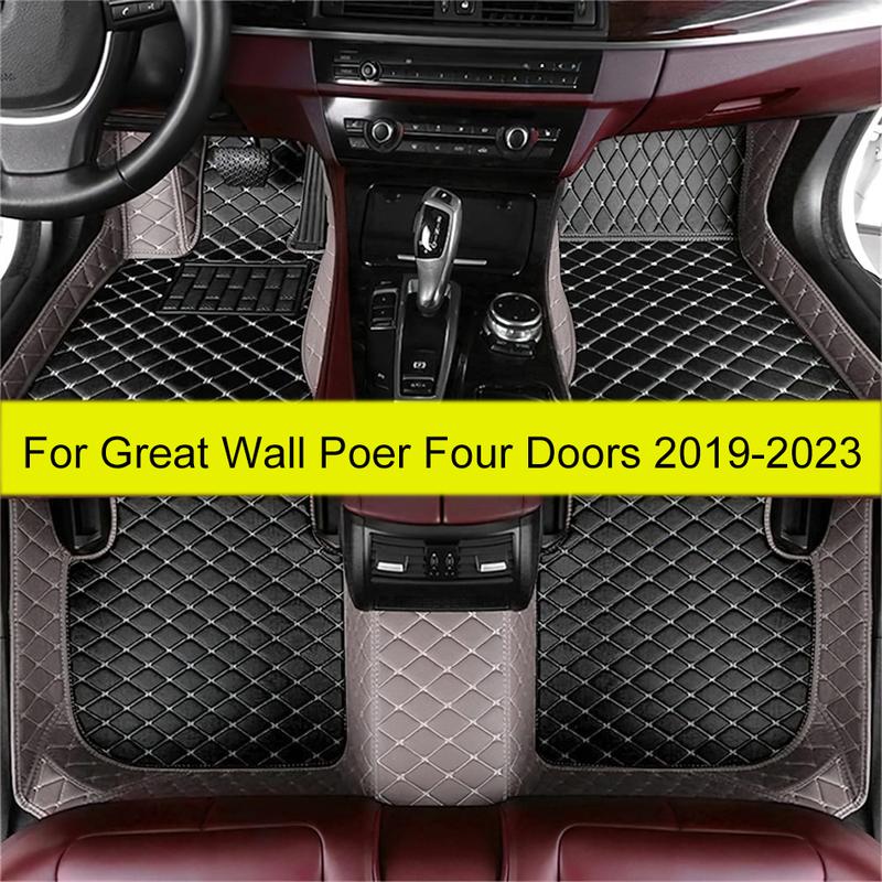 Car Floor Mats For Great Wall Poer Four Doors - 20 21  Auto Foot Pads Automobile Carpet Cover Interior Accessories