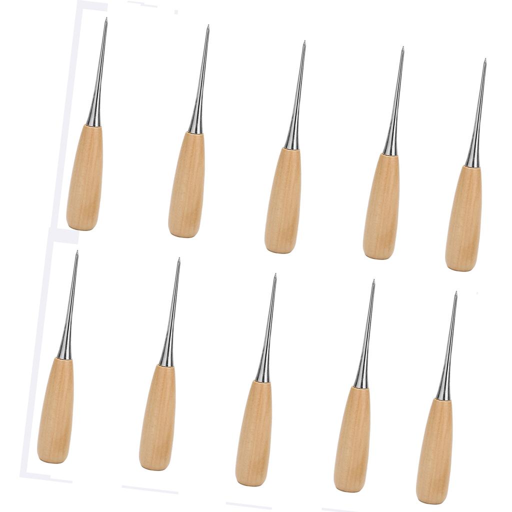 Professional Shoemaking Tool Ergonomic Wood Handle Awl For Leatherworking And Crafting Accessories