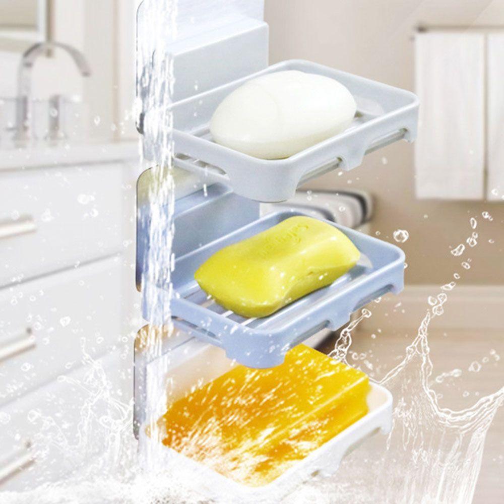 Container Bathroom Draining Bathroom Accessories Organizer Storage Rack Soap Dishes Soap Holder