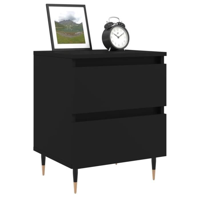VidaXL Bedside Table Black 40x35x50 Cm Engineered Wood 826862