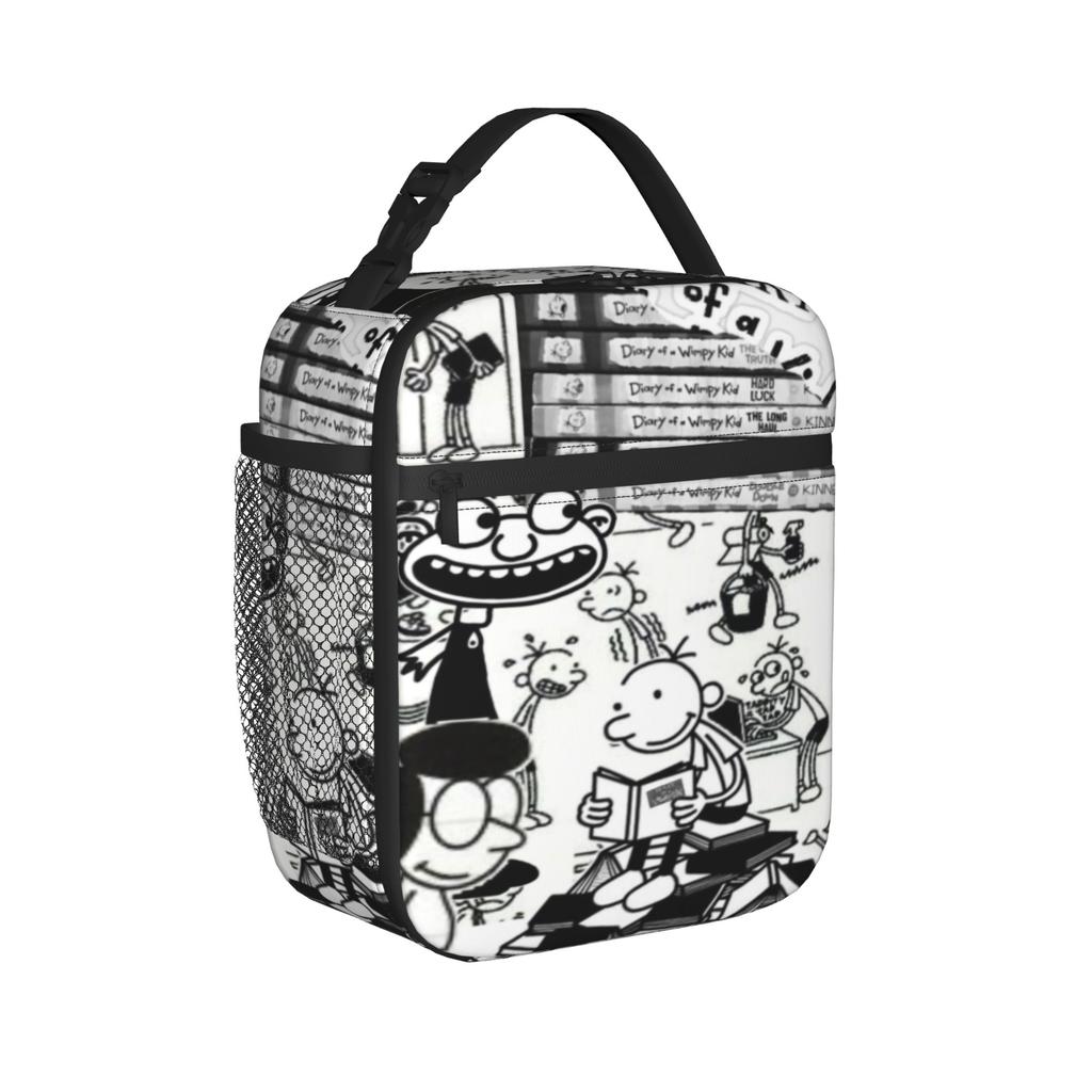 Diary Of A Wimpy Thermal Insulated Lunch Bag for Picnic Portable Food Bag Men Women Thermal Cooler Lunch Boxes