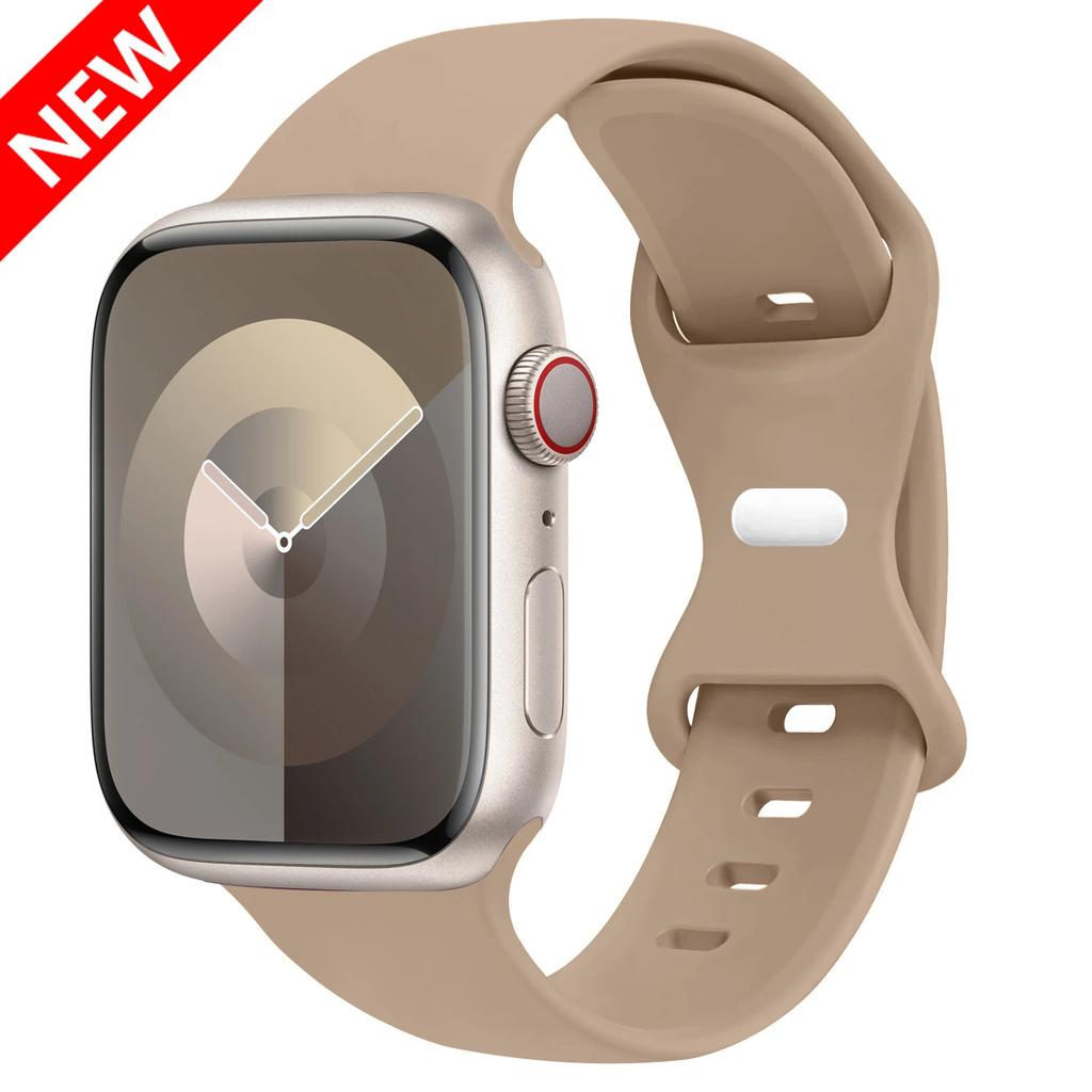 Silicone Strap for apple watch band 44mm 45mm 49mm 41mm 38mm 42mm sport correa bracelet iwatch series 3 6 7 8 9 ultra 2 se 40mm ER9