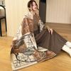 New Fashionable Imitation Cashmere Scarf for Women in Winter Versatile Double Sided Scarf To Keep Warm and Cold Proof Thickened Shawl