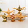 Aladdinlampa Skrivbordshantverk Ornament Metallhantverk Gudlampa Önskelampa Vintage Hemdekoration Julklapp