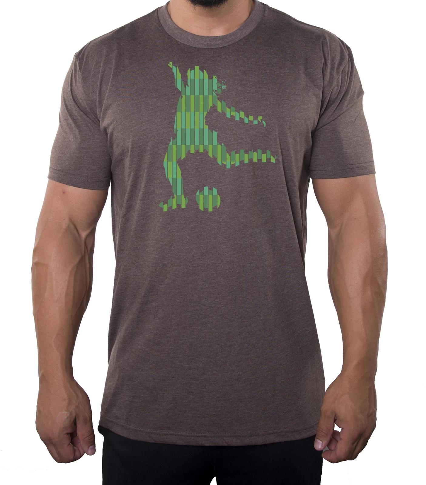 Glitched Girl Soccer Player, Men’s Soccer shirts, Athletic T-Shirts S