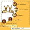 100% Pure Brass Deer Showpiece for Home Decor Living Room Decorative Items