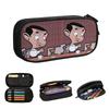 Mr. Bean Cartoon Pencil Cases for Student Gifts Pen Box Pencil Bag Large Capacity Pencil Pouch
