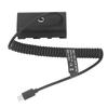 Dummy Battery Type C To NP F970 F750 F570 F550 Fast Charging Circuit Protection Spring Cable Continuous Power Adapter